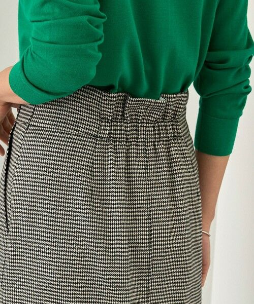 ROPE' / ロペ ミニ・ひざ丈スカート | [美人スカート]ポケット付きラメタイトスカート(千鳥格子・グレンチェック柄)/26SAW | 詳細9