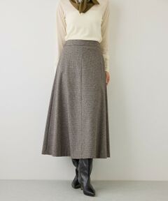 ROPE' / ロペ ミニ・ひざ丈スカート | 【J'aDoRe・一部店舗限定サイズ】ガンクラブチェックセミフレアースカート/吸湿発熱・イージーケア