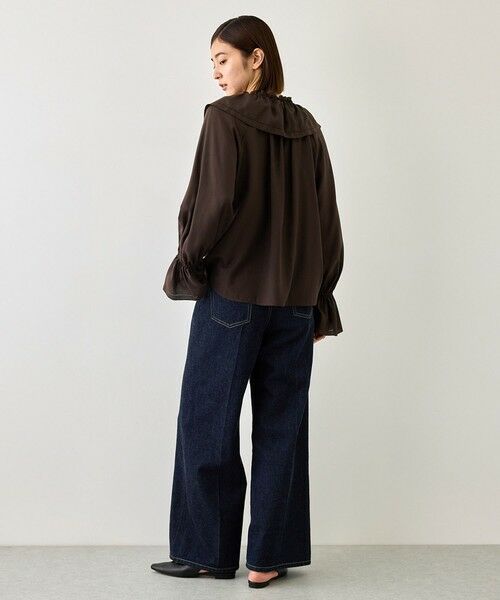 ROPE' / ロペ シャツ・ブラウス | 【J'aDoRe・一部店舗限定サイズ】取り外し可能 2WAYラッフルフリルブラウス/イージーケア | 詳細10