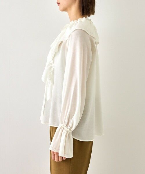 ROPE' / ロペ シャツ・ブラウス | 【J'aDoRe・一部店舗限定サイズ】取り外し可能 2WAYラッフルフリルブラウス/イージーケア | 詳細13