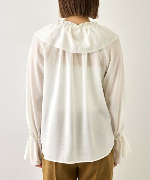 ROPE' / ロペ シャツ・ブラウス | 【J'aDoRe・一部店舗限定サイズ】取り外し可能 2WAYラッフルフリルブラウス/イージーケア | 詳細14