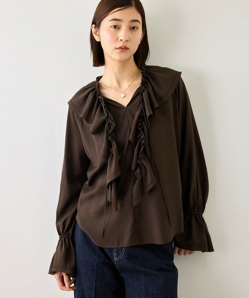 ROPE' / ロペ シャツ・ブラウス | 【J'aDoRe・一部店舗限定サイズ】取り外し可能 2WAYラッフルフリルブラウス/イージーケア | 詳細2