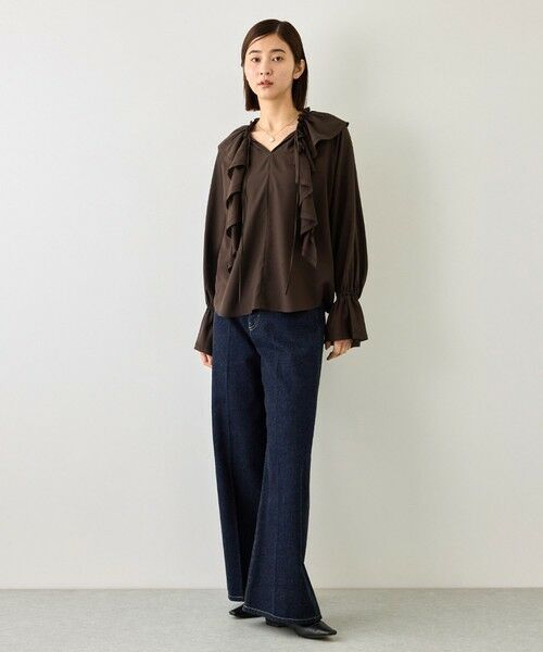 ROPE' / ロペ シャツ・ブラウス | 【J'aDoRe・一部店舗限定サイズ】取り外し可能 2WAYラッフルフリルブラウス/イージーケア | 詳細28