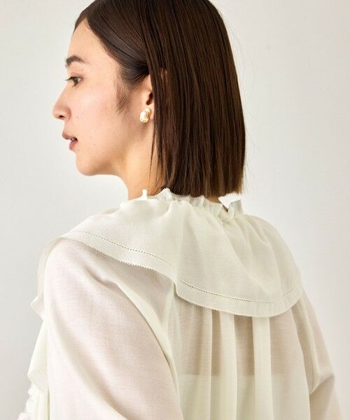 ROPE' / ロペ シャツ・ブラウス | 【J'aDoRe・一部店舗限定サイズ】取り外し可能 2WAYラッフルフリルブラウス/イージーケア | 詳細6