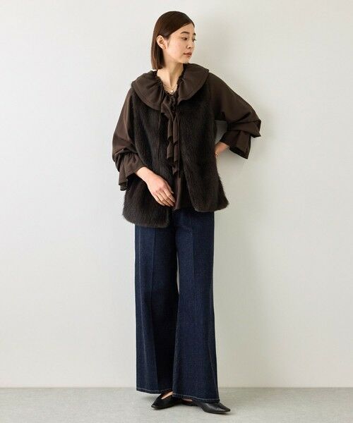 ROPE' / ロペ シャツ・ブラウス | 【J'aDoRe・一部店舗限定サイズ】取り外し可能 2WAYラッフルフリルブラウス/イージーケア | 詳細9