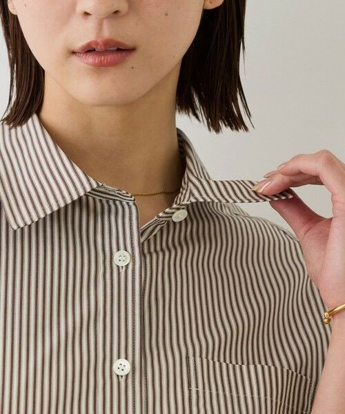 ROPE' / ロペ シャツ・ブラウス | 【J'aDoRe・一部店舗限定サイズ】コットンストライプシャツ/イージーケア | 詳細3