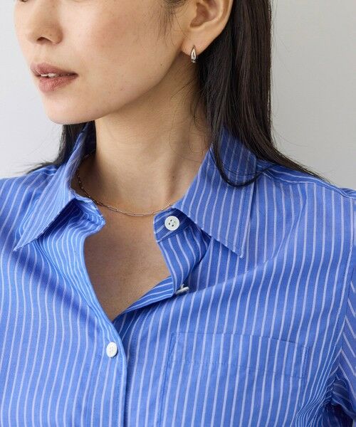 ROPE' / ロペ シャツ・ブラウス | 【J'aDoRe・一部店舗限定サイズ】先染めコットンストライプシャツ/イージーケア | 詳細30