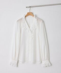 ROPE' / ロペ シャツ・ブラウス | 【J'aDoRe・一部店舗限定サイズ】エンブロイダリーフリルブラウス