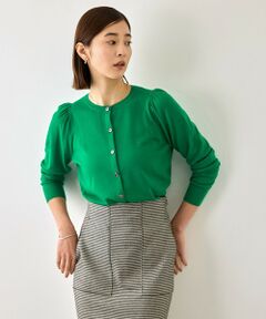 ROPE' / ロペ カーディガン・ボレロ | 【J'aDoRe・一部店舗限定サイズ】ギャザースリーブニットカーディガン/一部J'aDoRe限定カラー・イージーケア