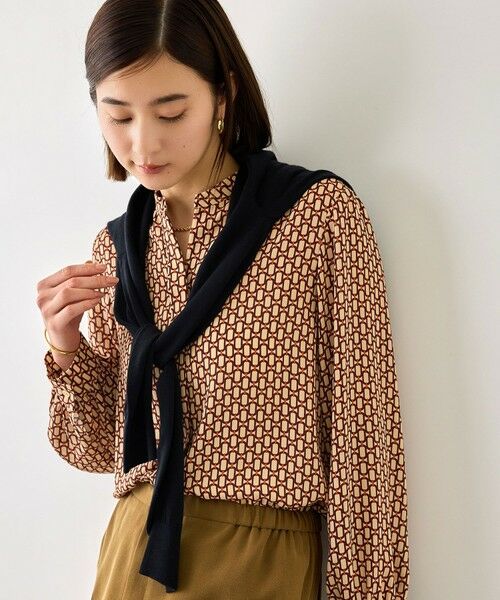 ROPE' / ロペ カーディガン・ボレロ | 【J'aDoRe・一部店舗限定サイズ】ギャザースリーブニットカーディガン/一部J'aDoRe限定カラー・イージーケア（ネイビー(40)）