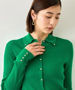ROPE' / ロペ カーディガン・ボレロ | 【J'aDoRe・一部店舗限定サイズ】スーパーメリノウール金ボタンポロニットカーディガン/一部J'aDoRe限定カラー