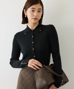 ROPE' / ロペ カーディガン・ボレロ | 【J'aDoRe・一部店舗限定サイズ】スーパーメリノウール金ボタンポロニットカーディガン/一部J'aDoRe限定カラー