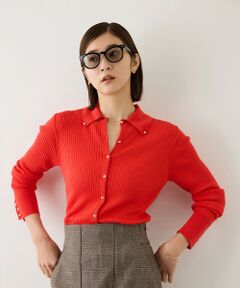 ROPE' / ロペ カーディガン・ボレロ | 【J'aDoRe・一部店舗限定サイズ】スーパーメリノウール金ボタンポロニットカーディガン/一部J'aDoRe限定カラー