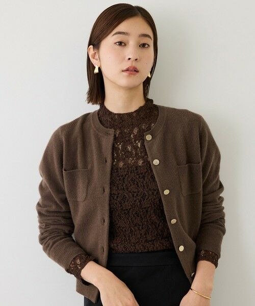 ROPE' / ロペ ニット・セーター | 【J'aDoRe・一部店舗限定サイズ】カシミヤブレンドポケットカーディガン/一部WEB限定カラー・イージーケア（ブラウン(20)）