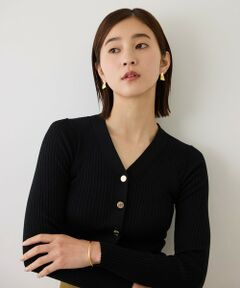 ROPE' / ロペ ニット・セーター | 【J'aDoRe・一部店舗限定サイズ】ワイドリブ金ボタンVネックカーディガン