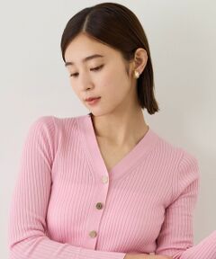 ROPE' / ロペ ニット・セーター | 【J'aDoRe・一部店舗限定サイズ】ワイドリブ金ボタンVネックカーディガン