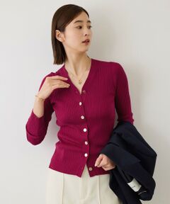 ROPE' / ロペ ニット・セーター | 【J'aDoRe・一部店舗限定サイズ】ワイドリブ金ボタンVネックカーディガン