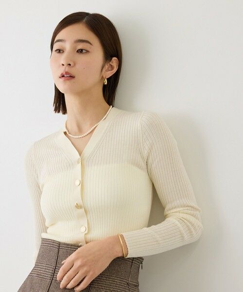 ROPE' / ロペ ニット・セーター | 【J'aDoRe・一部店舗限定サイズ】ワイドリブ金ボタンVネックカーディガン | 詳細1