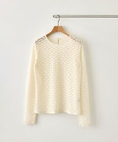 ROPE' / ロペ Tシャツ | フラワーレースベーシックカットソー/イージーケア