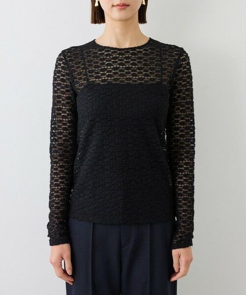 ROPE' / ロペ Tシャツ | フラワーレースベーシックカットソー/イージーケア【J'aDoRe・ルミネ店舗限定カラー】 | 詳細15