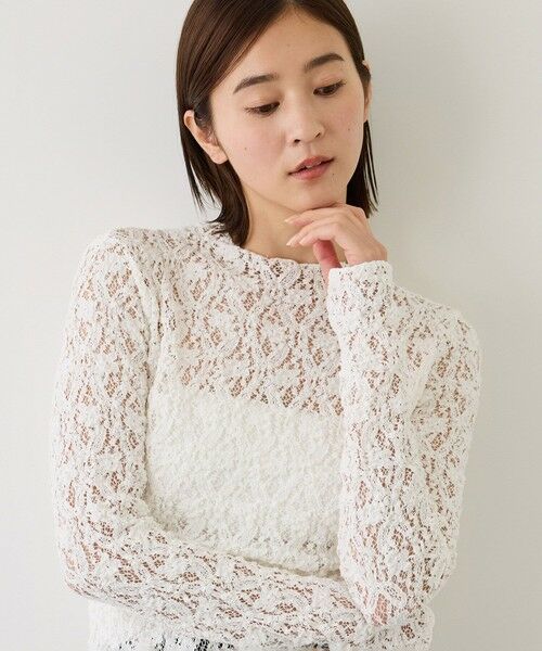 ROPE' / ロペ Tシャツ | 【J'aDoRe・一部店舗限定サイズ】カムイレースハイネックカットソー/イージーケア | 詳細6