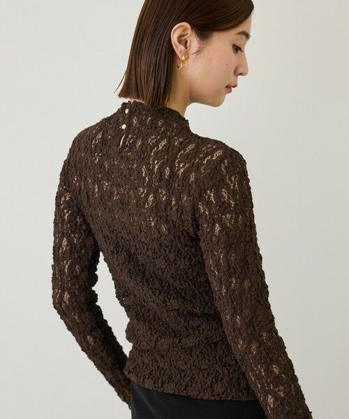 ROPE' / ロペ Tシャツ | 【J'aDoRe・一部店舗限定サイズ】カムイレースハイネックカットソー/イージーケア（ブラウン(20)）