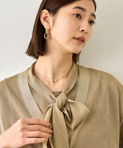 ROPE' / ロペ ニット・セーター | 【J'aDoRe・一部店舗限定サイズ】シアーラメボウタイニット/イージーケア | 詳細5