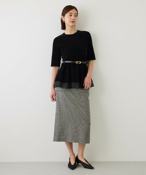 ROPE' / ロペ ニット・セーター | 【J'aDoRe・一部店舗限定サイズ】バックパール釦モールペプラムプルオーバー/イージーケア | 詳細10