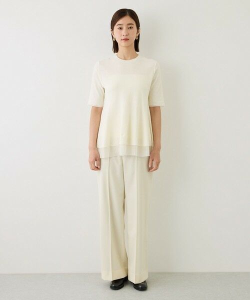 ROPE' / ロペ ニット・セーター | 【J'aDoRe・一部店舗限定サイズ】バックパール釦モールペプラムプルオーバー/イージーケア | 詳細12