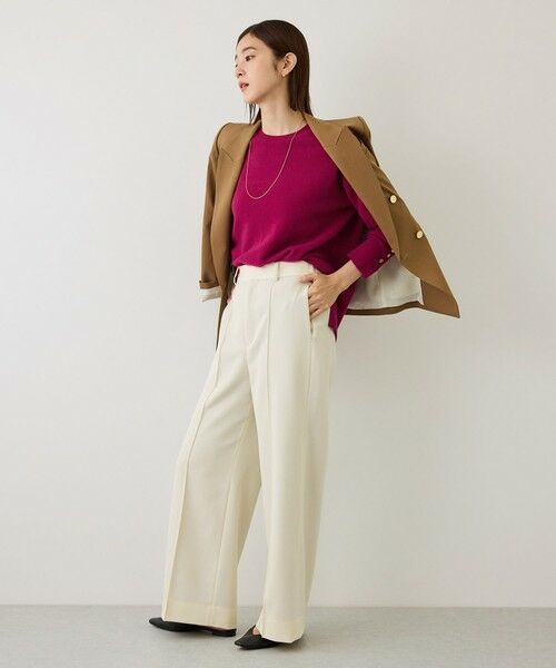 ROPE' / ロペ ニット・セーター | 【J'aDoRe・一部店舗限定サイズ】カシミヤブレンドスリーブ釦サイドスリットニット/一部WEB限定カラー・イージーケア | 詳細11