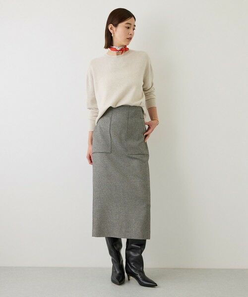 ROPE' / ロペ ニット・セーター | 【J'aDoRe・一部店舗限定サイズ】カシミヤブレンドスリーブ釦サイドスリットニット/一部WEB限定カラー・イージーケア | 詳細7