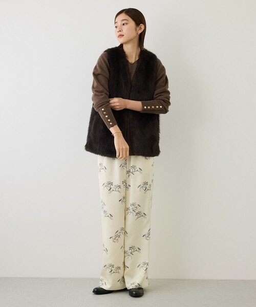 ROPE' / ロペ ニット・セーター | 【J'aDoRe・一部店舗限定サイズ】カシミヤブレンドスリーブ釦サイドスリットニット/一部WEB限定カラー・イージーケア | 詳細9