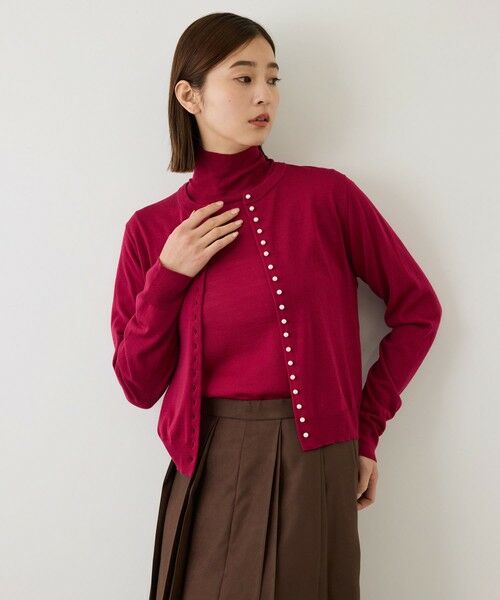 ROPE' / ロペ ニット・セーター | 【J'aDoRe・一部店舗限定サイズ】メリノウールハイネックマルティプルパールニット/アンサンブル対応・イージーケア | 詳細27