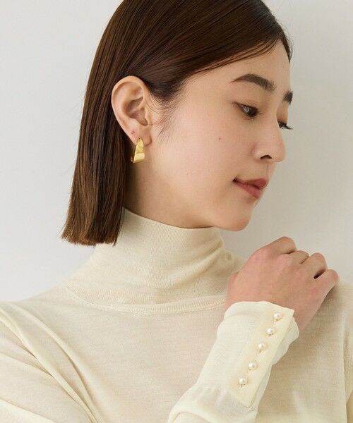 ROPE' / ロペ ニット・セーター | 【J'aDoRe・一部店舗限定サイズ】メリノウールハイネックマルティプルパールニット/アンサンブル対応・イージーケア | 詳細2