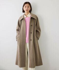 ROPE' / ロペ ステンカラーコート | カシミヤブレンドリバーステンカラーコート(ロング丈)