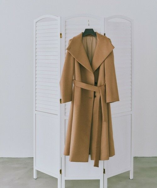 ROPE' / ロペ ステンカラーコート | プレミアムカシミヤロングコート【一部J'aDoRe限定カラー】/マルチWAY・逸品・26AW(キャメル(25))