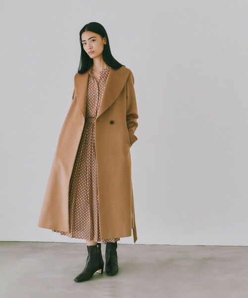 ROPE' / ロペ ステンカラーコート | プレミアムカシミヤショールカラーコート【一部J'aDoRe限定カラー】/逸品・26AW | 詳細4