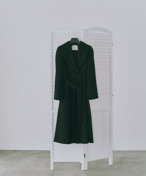 ROPE' / ロペ ステンカラーコート | プレミアムカシミヤショールカラーコート【一部J'aDoRe限定カラー】/逸品・26AW（ブラック(01)）