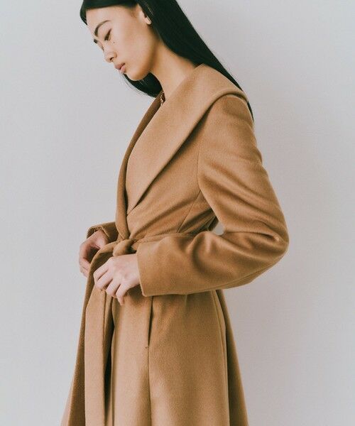 ROPE' / ロペ ステンカラーコート | プレミアムカシミヤショールカラーコート【一部J'aDoRe限定カラー】/逸品・26AW（キャメル(25)）