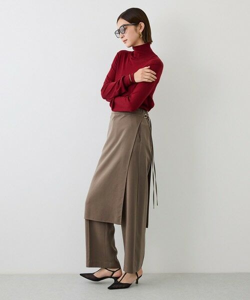 ROPE' / ロペ その他パンツ | キュプラサテンラップベルト付きパンツ/イージーケア【J'aDoRe・一部店舗限定サイズ】 | 詳細12