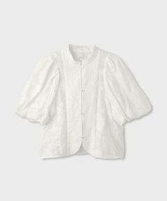 ROPE' / ロペ シャツ・ブラウス | 【一部店舗限定】【REALM（レルム）】JACQUARD PUFF SLEEVE BLOUSE｜袖ボリュームブラウス　26SS