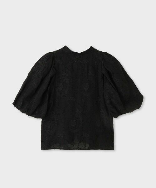 ROPE' / ロペ シャツ・ブラウス | 【一部店舗限定】【REALM（レルム）】JACQUARD PUFF SLEEVE BLOUSE｜袖ボリュームブラウス　26SS | 詳細1