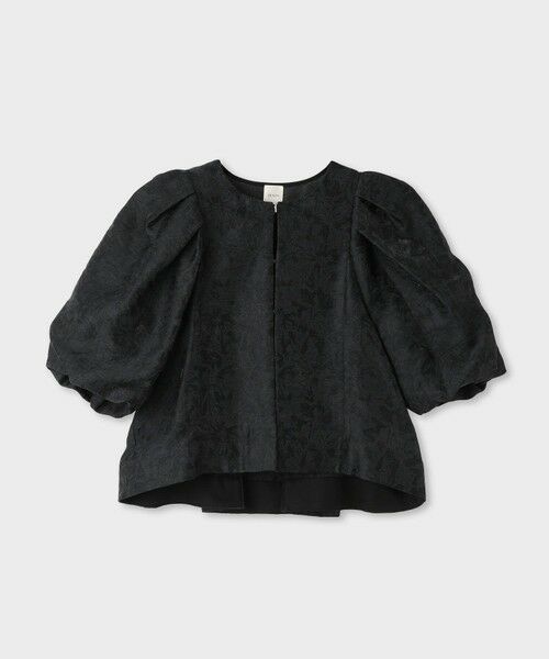 ROPE' / ロペ シャツ・ブラウス | 【一部店舗限定】【REALM（レルム）】PUFF SLEEVE BLOUSE｜袖ボリュームブラウス　26SS（ブラック(01)）