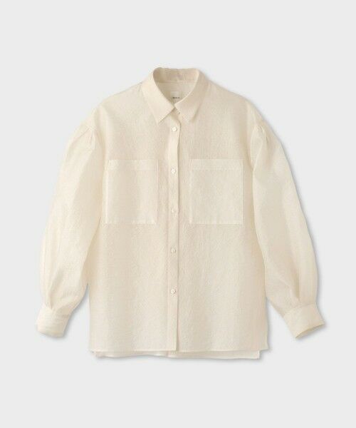 ROPE' / ロペ シャツ・ブラウス | 【一部店舗限定】【REALM（レルム）】SHEER SHIRT｜シアービッグシャツ　26SS（ホワイト(10)）