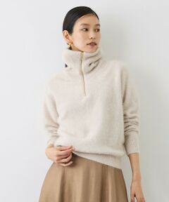 ROPE' / ロペ ニット・セーター | フォックスカシミヤハーフジップニット