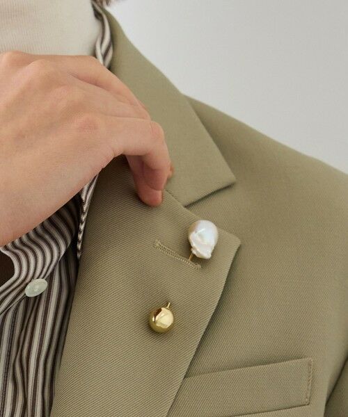 ROPE' / ロペ ブローチ・コサージュ | 淡水バロックパールピン(BAROQUE PEARL PIN)（ゴールド(90)）