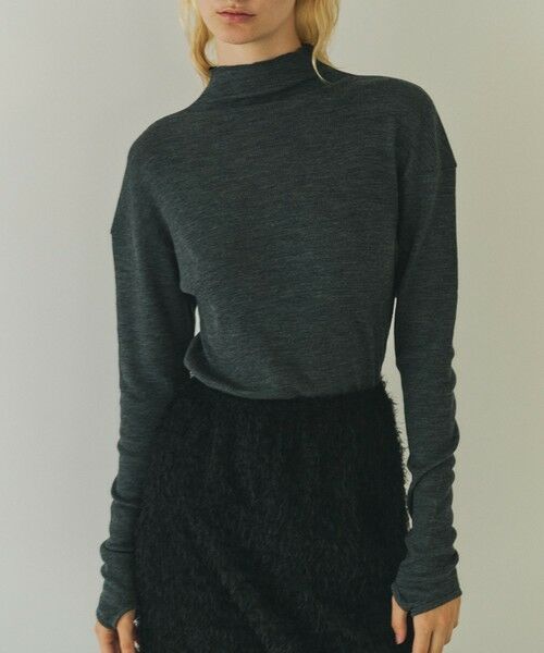 ROPE' / ロペ Tシャツ | 【一部店舗限定】【REALM（レルム）】RIBBED JERSEY TOP｜カットソー | 詳細1