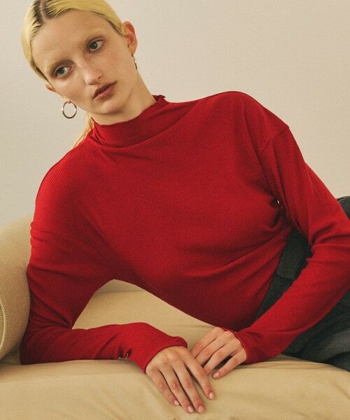 ROPE' / ロペ Tシャツ | 【一部店舗限定】【REALM（レルム）】RIBBED JERSEY TOP｜カットソー | 詳細12