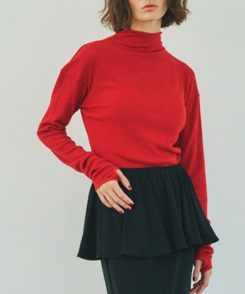 ROPE' / ロペ Tシャツ | 【一部店舗限定】【REALM（レルム）】RIBBED JERSEY TOP｜カットソー | 詳細17