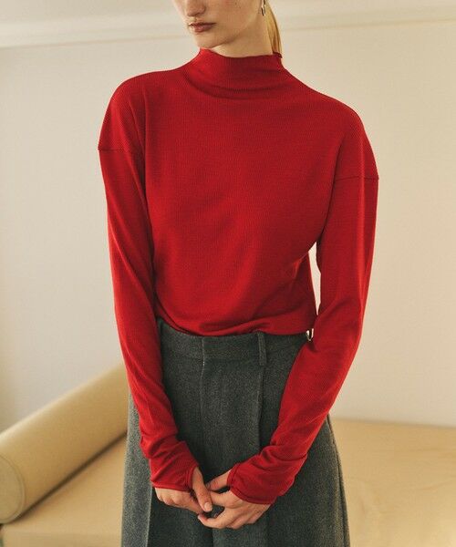 ROPE' / ロペ Tシャツ | 【一部店舗限定】【REALM（レルム）】RIBBED JERSEY TOP｜カットソー | 詳細13